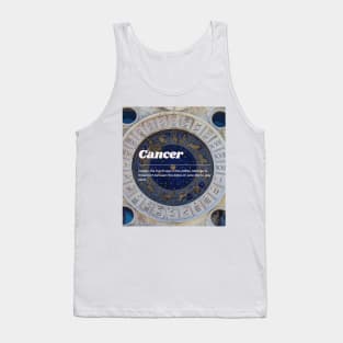 Cancer Zodiac Roman Numeral Print Tank Top